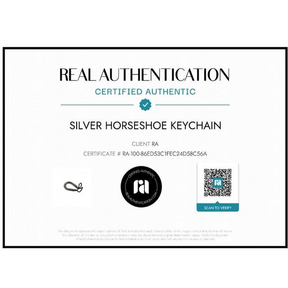 Hermes Vintage Declic Silver 925 Key Holder Keyring Silver & Black Woven Cord - Picture 7 of 8